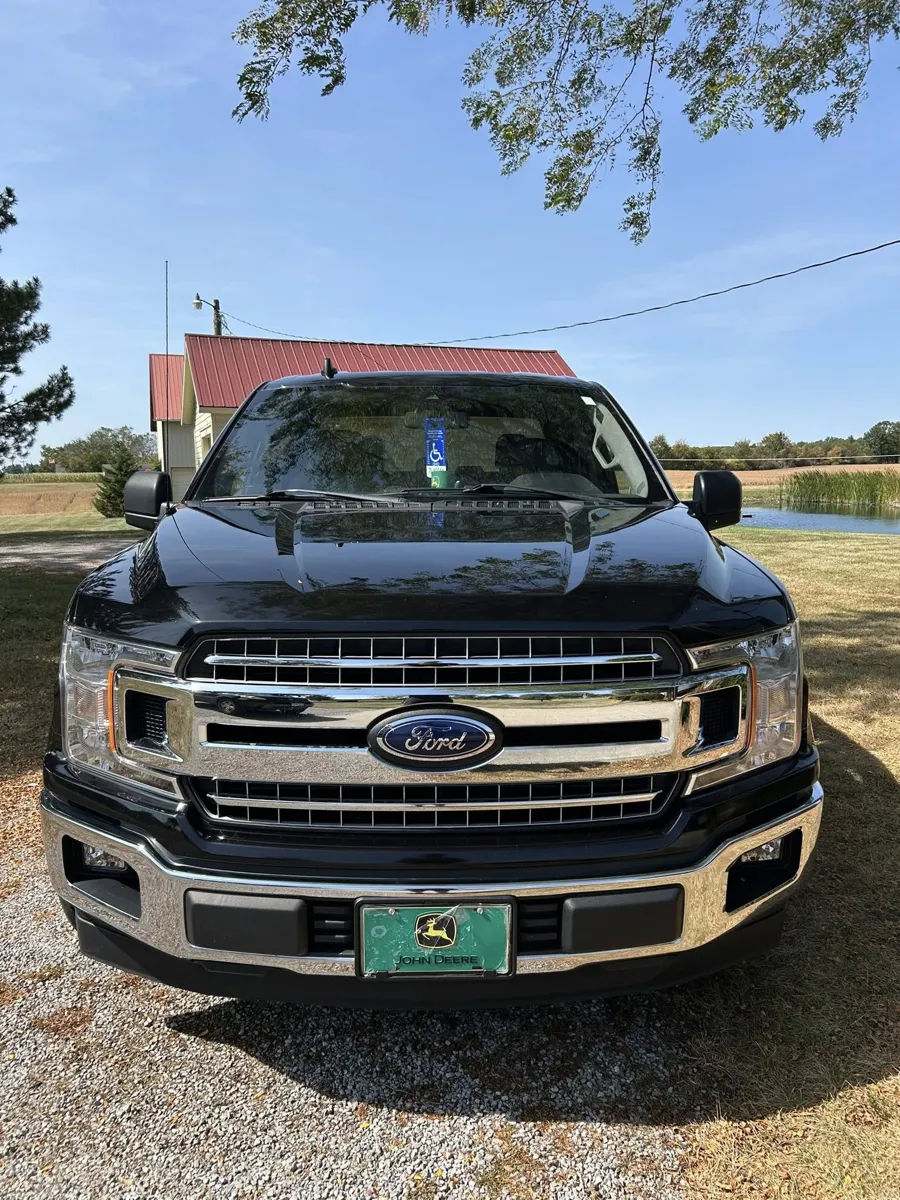 Black Ford F-150 exterior shine