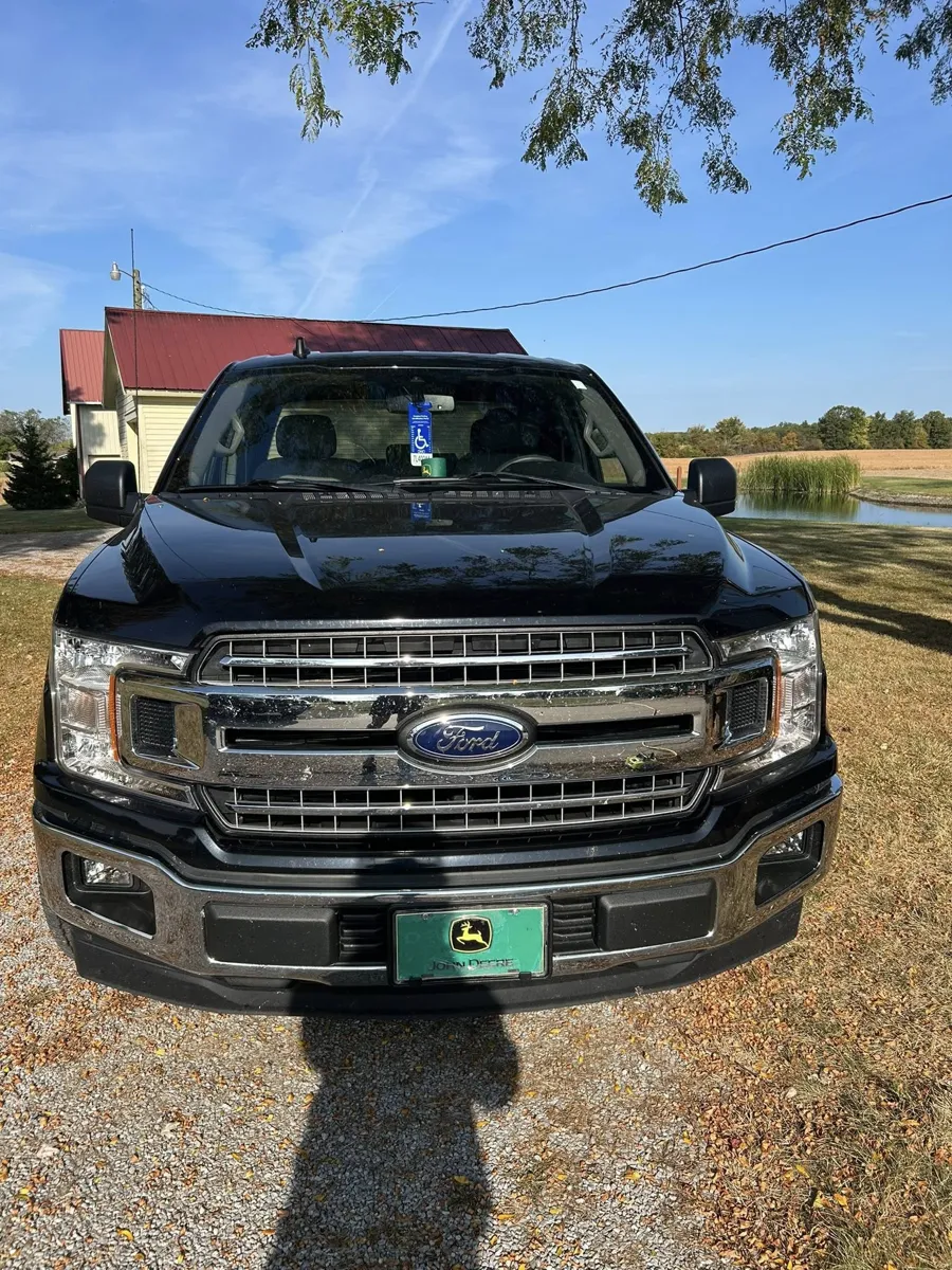 Black Ford F-150 front after a full detail
