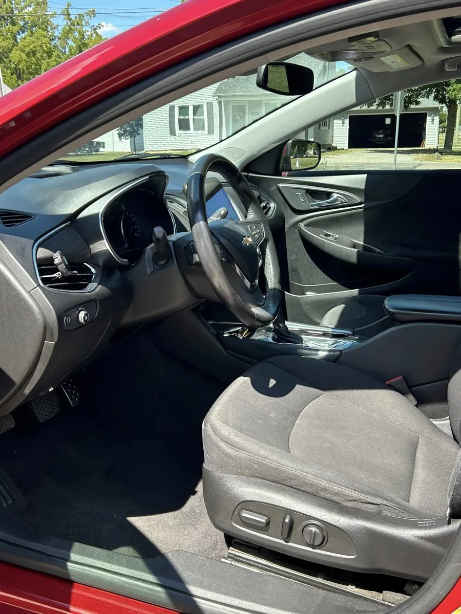 Chevy Malibu front interior after detailing