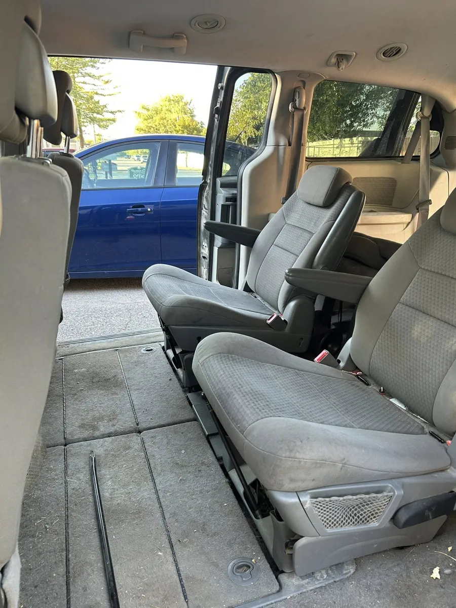 Dodge Grand Caravan rear seats after detailing