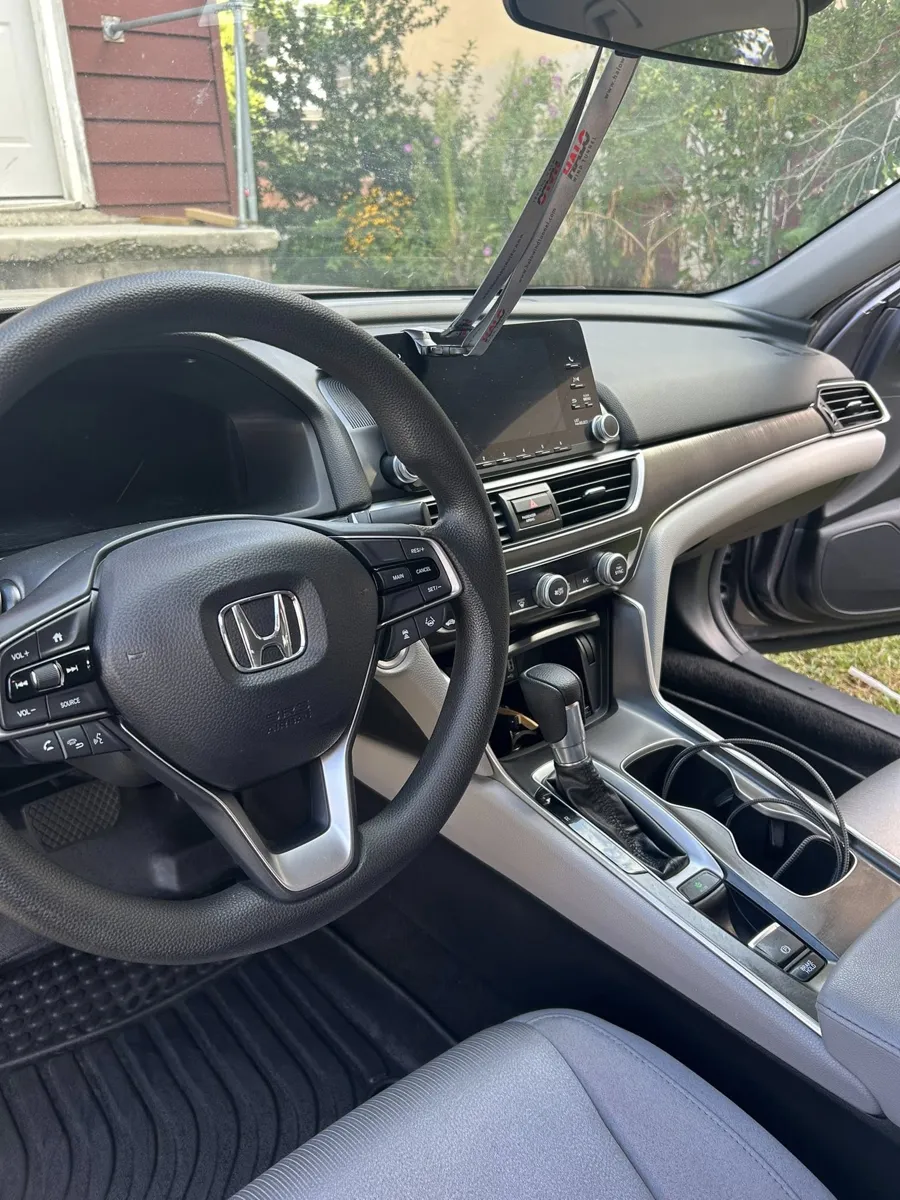 Honda Accord dash and console after detailing